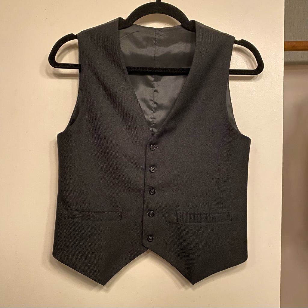 Black Structured Vest